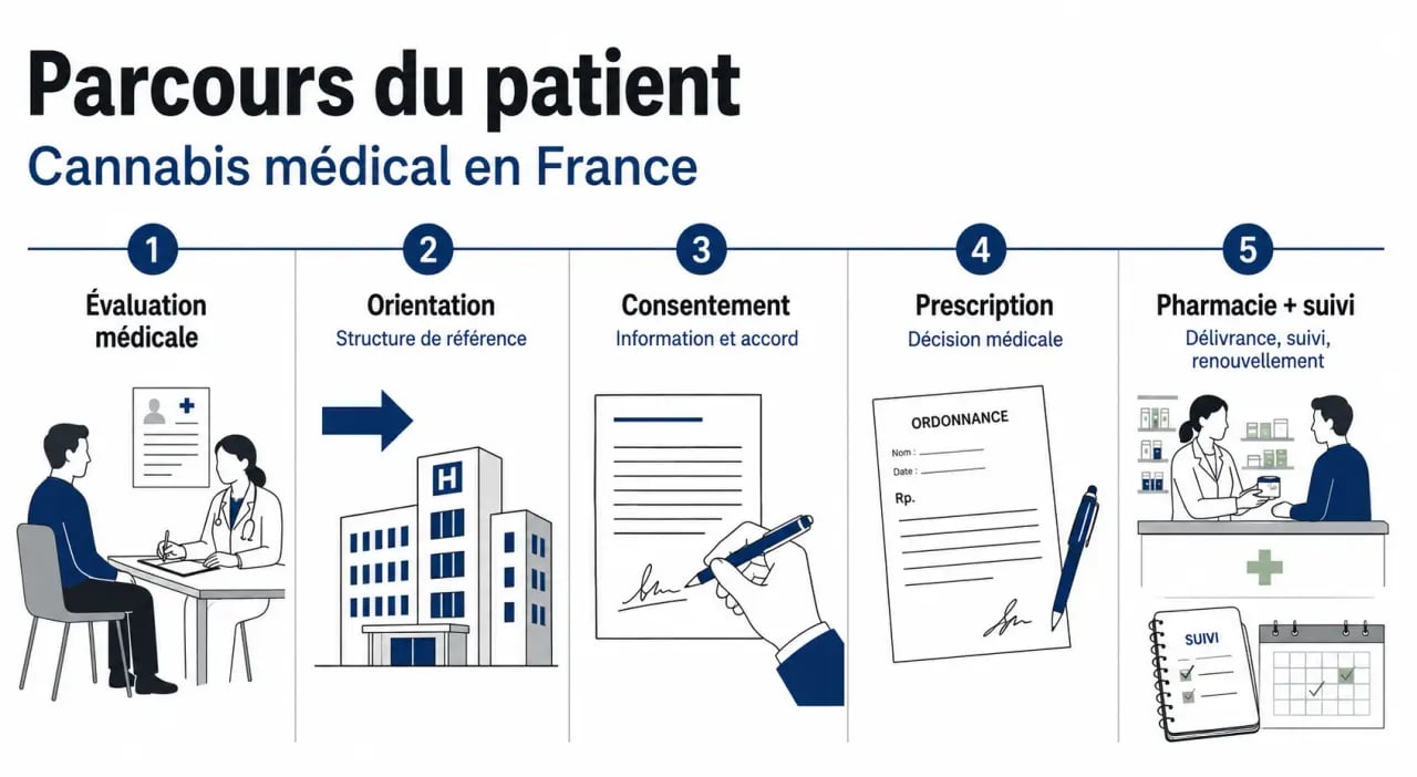 Canabise medical en France : parcours du patient de l’évaluation au renouvellement