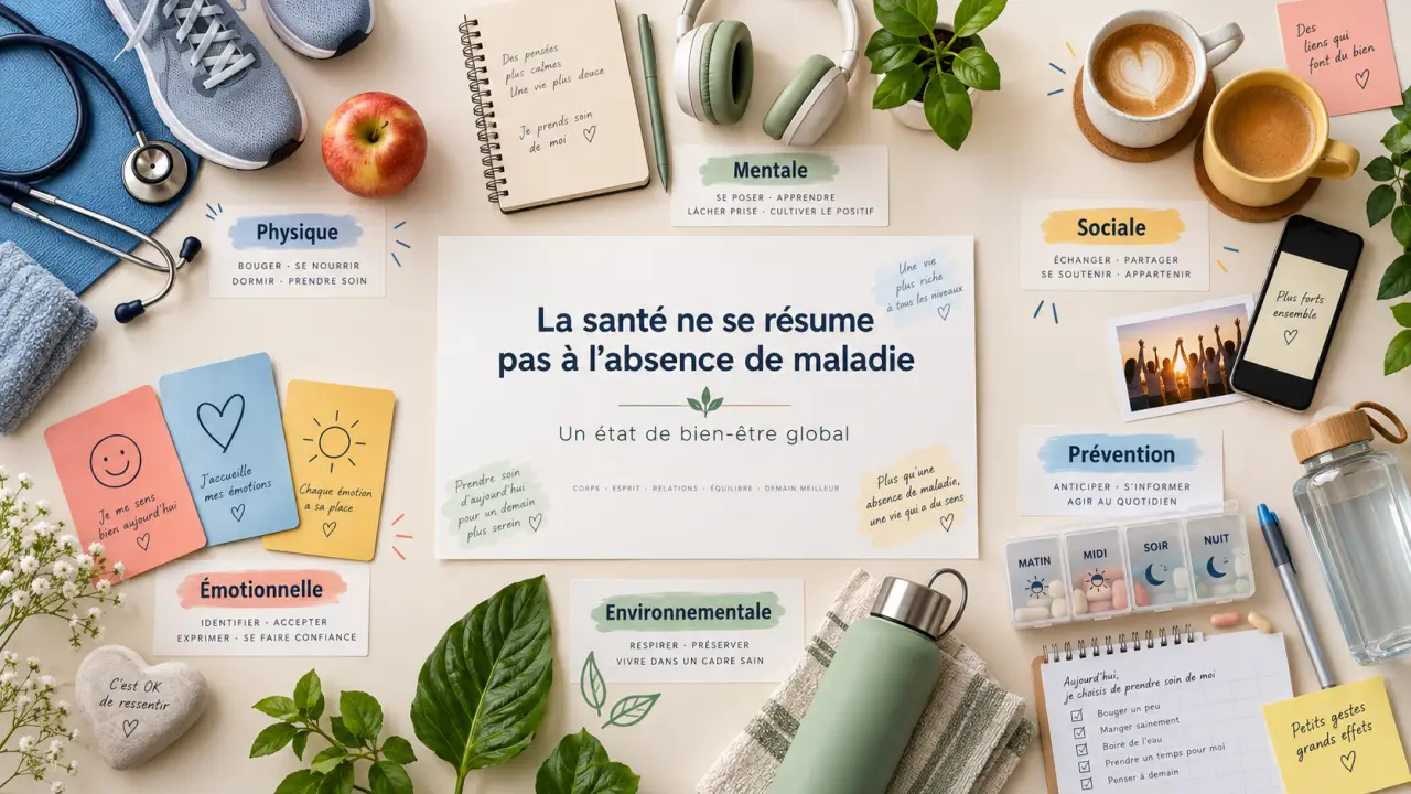 La santé ne se résume pas à l’absence de maladie : définition et dimensions