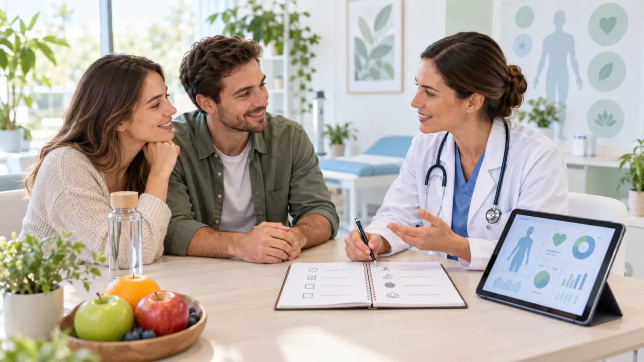 Personne préparant ses documents avant un bilan de santé complet