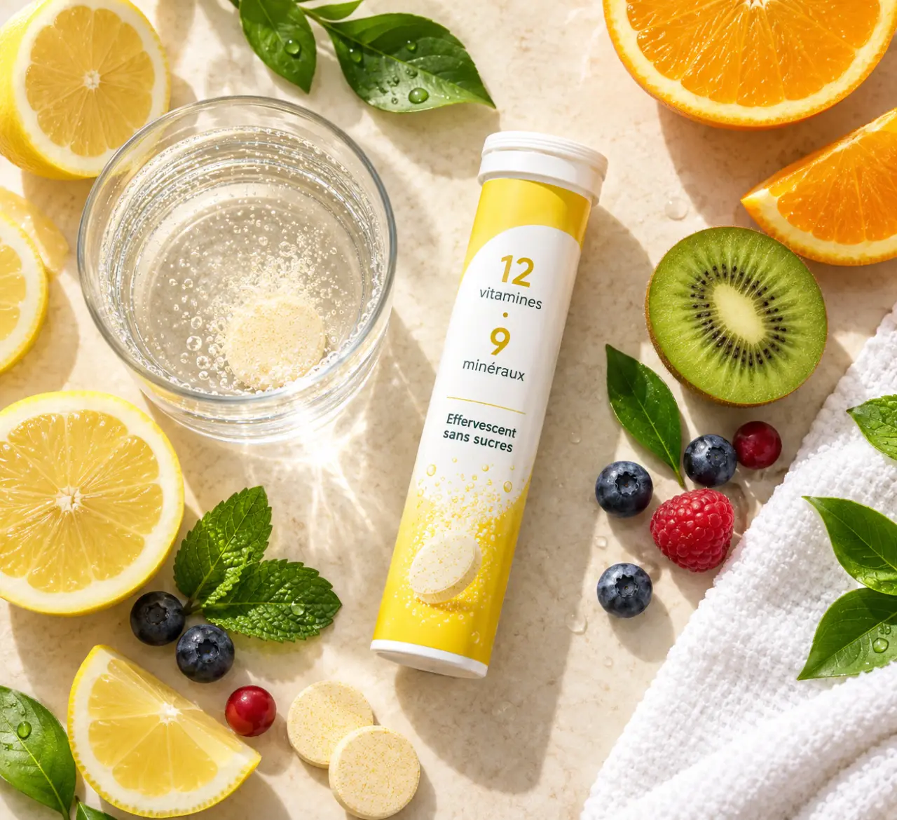 Juvamine 12 vitamines 9 minéraux : l’effervescent sans sucres, au-delà de la promesse antifatigue