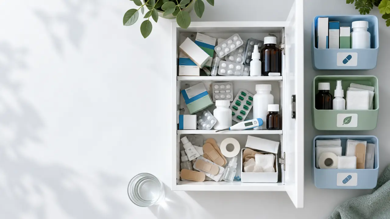 Armoire à pharmacie en désordre ? La méthode en 3 étapes pour ne plus jamais chercher un médicament