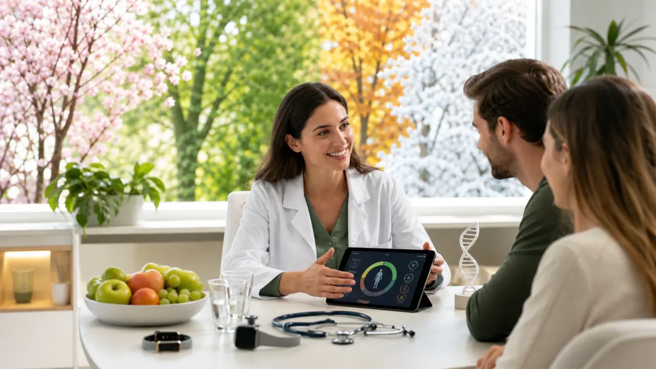 Médecin et patient dans un centre de santé moderne et lumineux